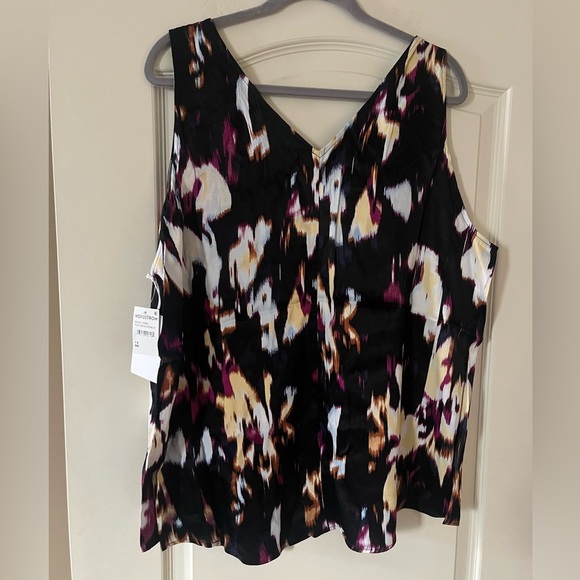 New! Nordstrom brand Women's Sleeveless Abstract Print Blouse Size 1X - Picture 12 of 13
